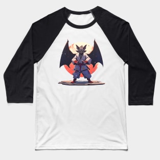 Kawaii Style Karate Master Bat Baseball T-Shirt